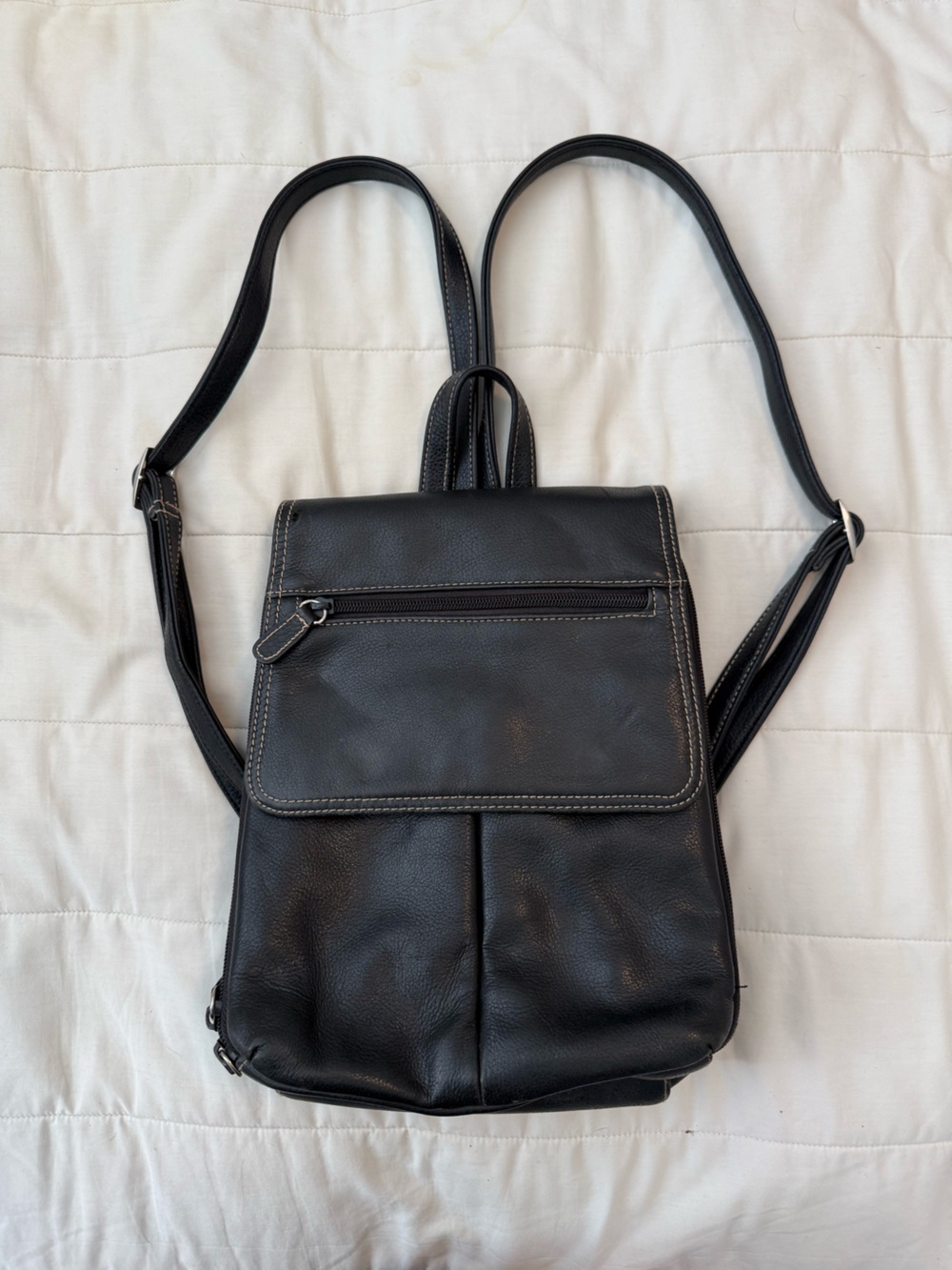 Vintage Hillard & Hansen Genuine Leather Backpack